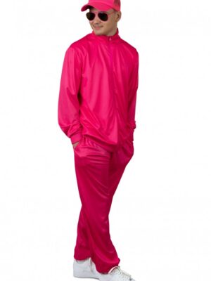 Trainingspak neon-pink, heren-0