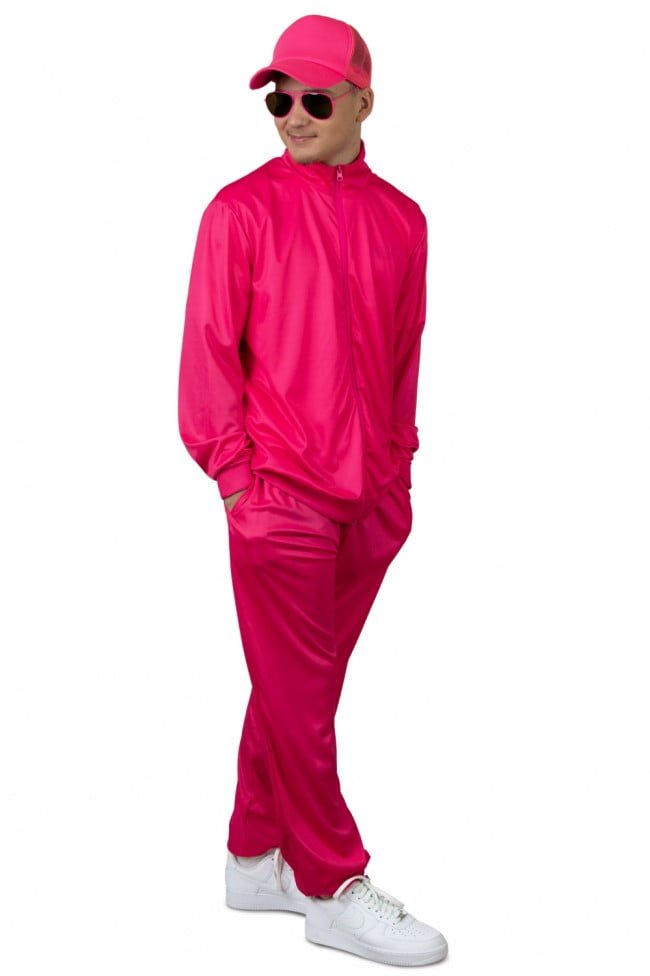 Trainingspak neon-pink, heren-0