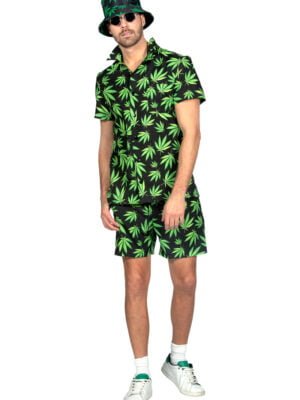 Festival outfit wiet blad, shirt en broek-0