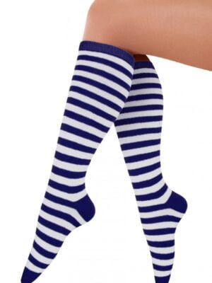 Doruskousen blauw/wit-0