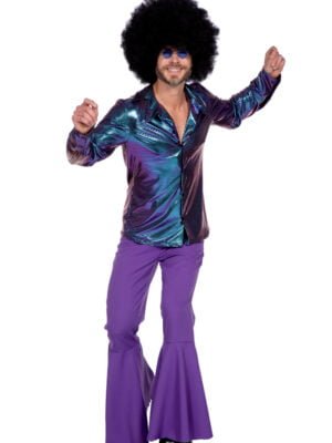 Shirt, blouse disco paars-0