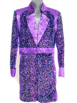 Carnavalsjas, sequin purple man