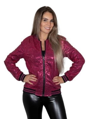 Disco pailletten jack, pink uniseks