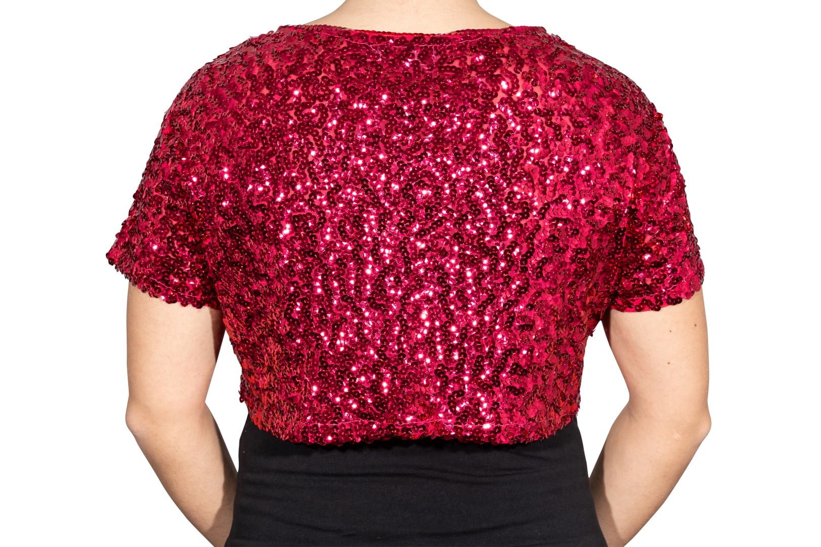Bolero in 3 maten, fuchsia, donker roze - Afbeelding 2
