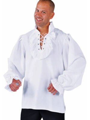Piraten blouse wit