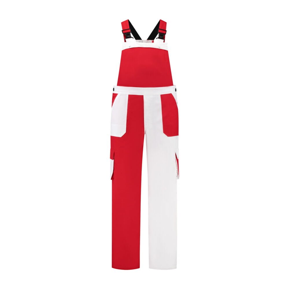 Rood/witte tuinoverall met franjes