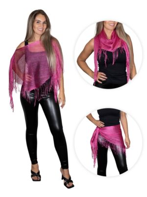 Toppers poncho pink - Tropicana