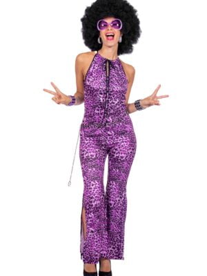 Catsuit panter paars