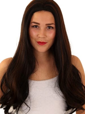 Pruik Kate bruin lang haar