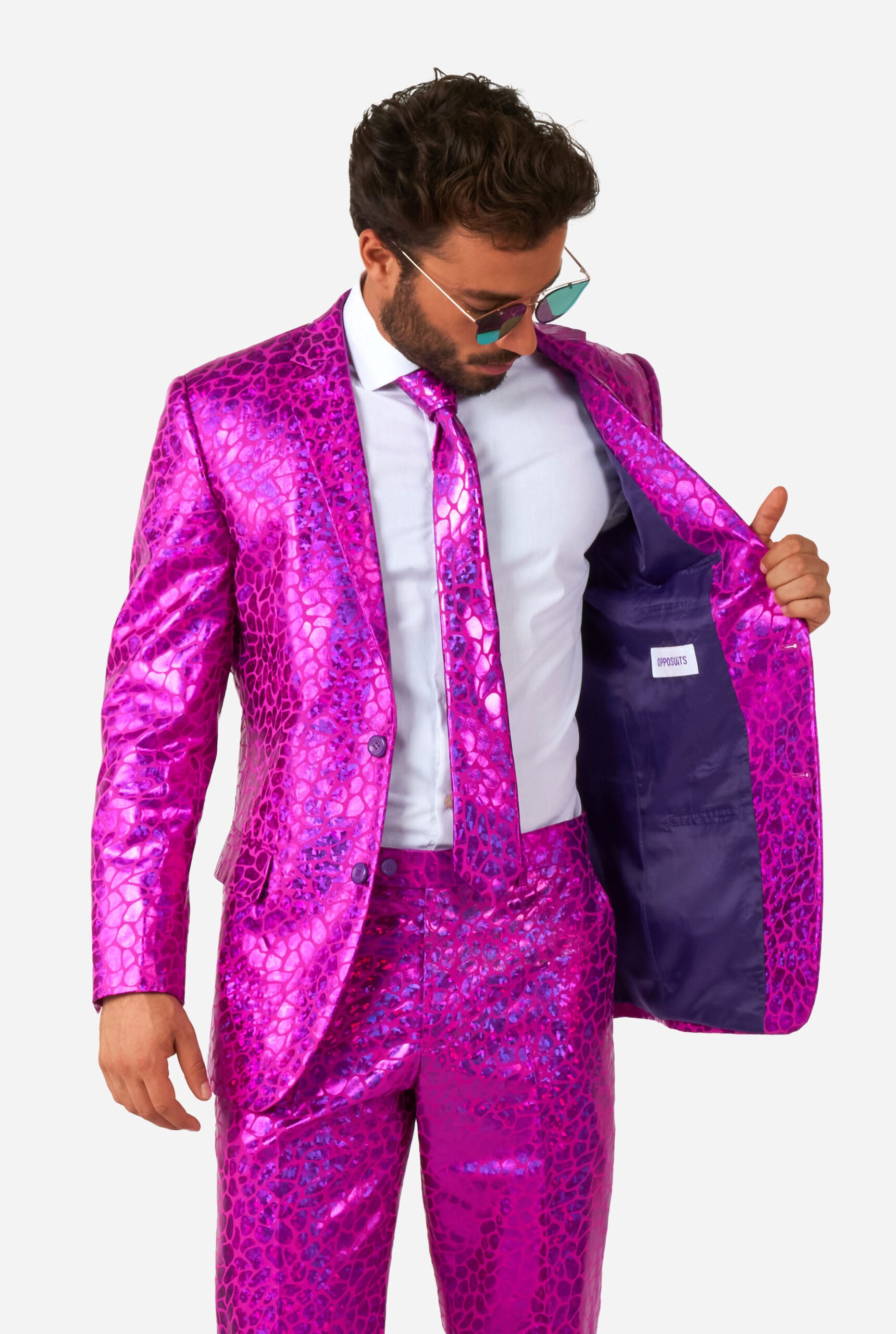 Kostuum Opposuits Peppy Pink - Afbeelding 3