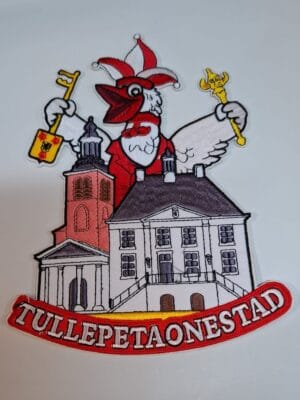 Rugstrijkapplicatie Tullepetaon, St Jan - Oudemarkt, groot