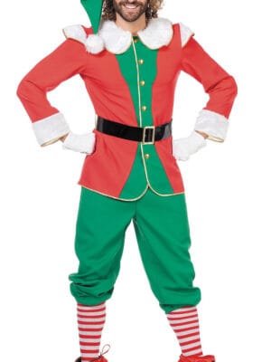 Elf rood/groen met muts