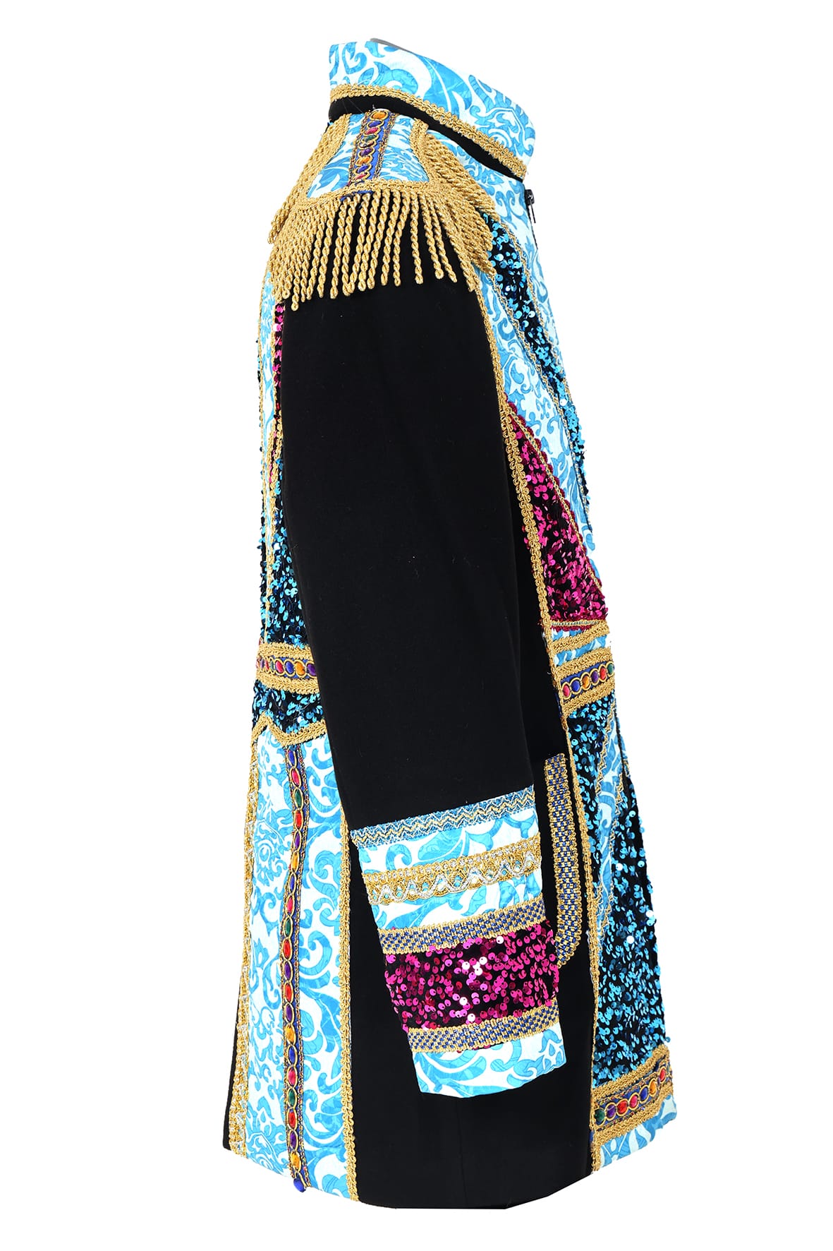 Carnavalsjas, man blue luxe - Afbeelding 3