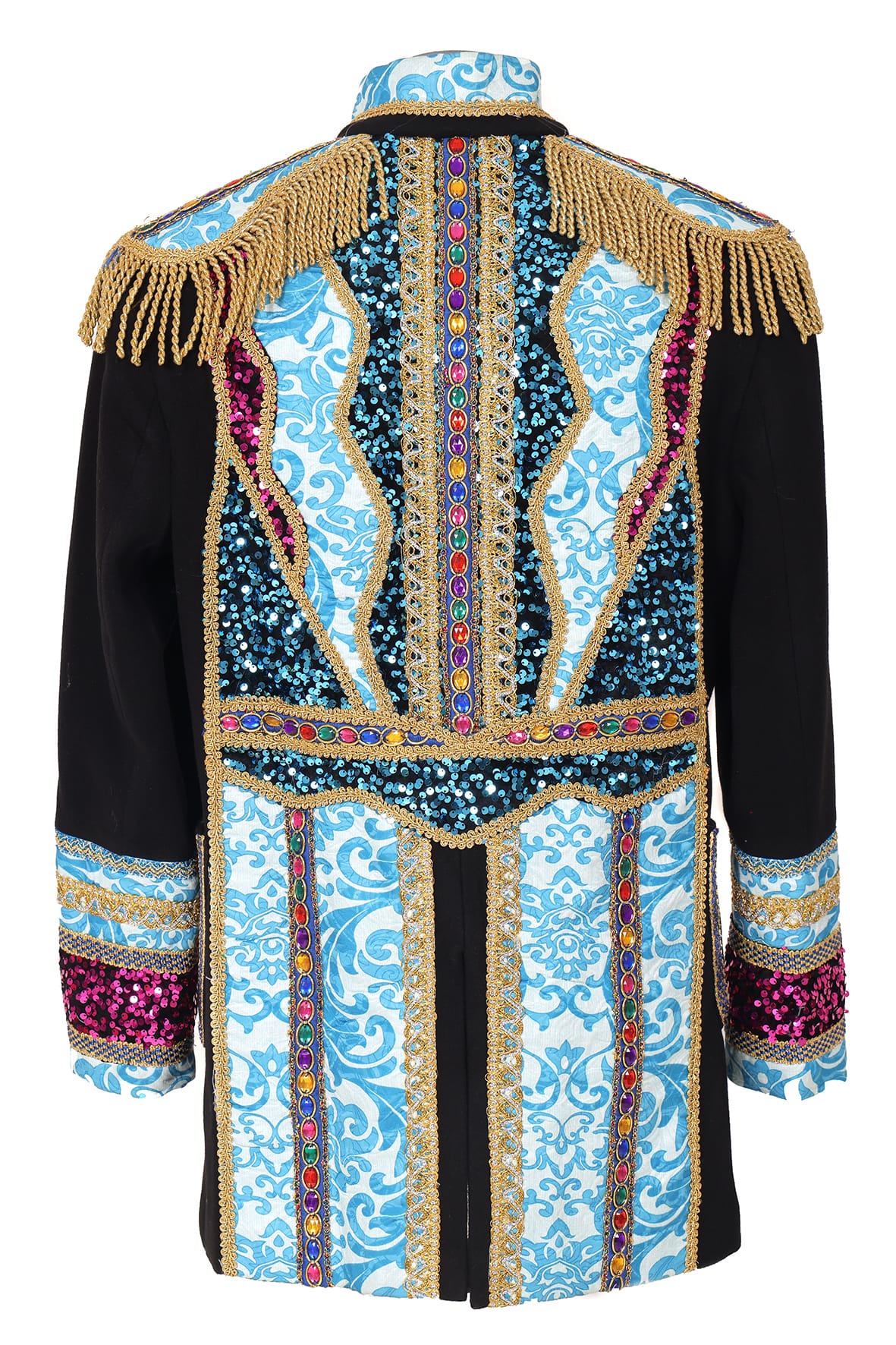 Carnavalsjas, man blue luxe - Afbeelding 2