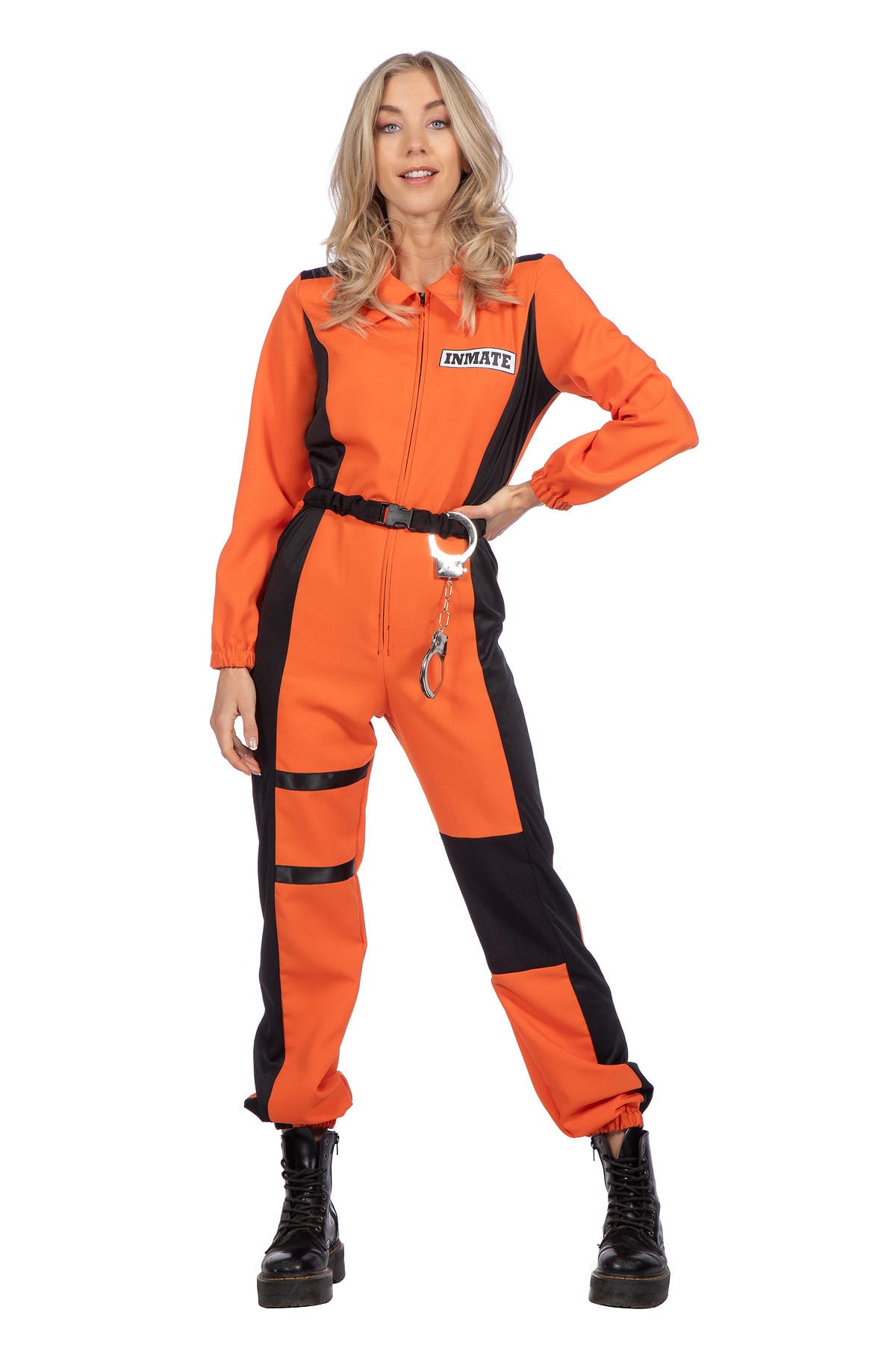 Inmate overall oranje dames, prisoner, gevangene