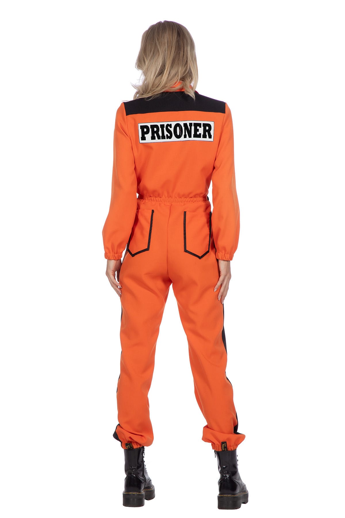 Inmate overall oranje dames, prisoner, gevangene - Afbeelding 3