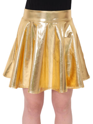 Rokje metallic goud