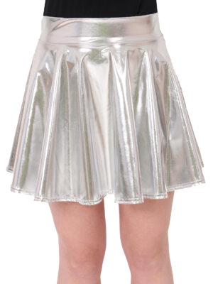Rokje metallic zilver