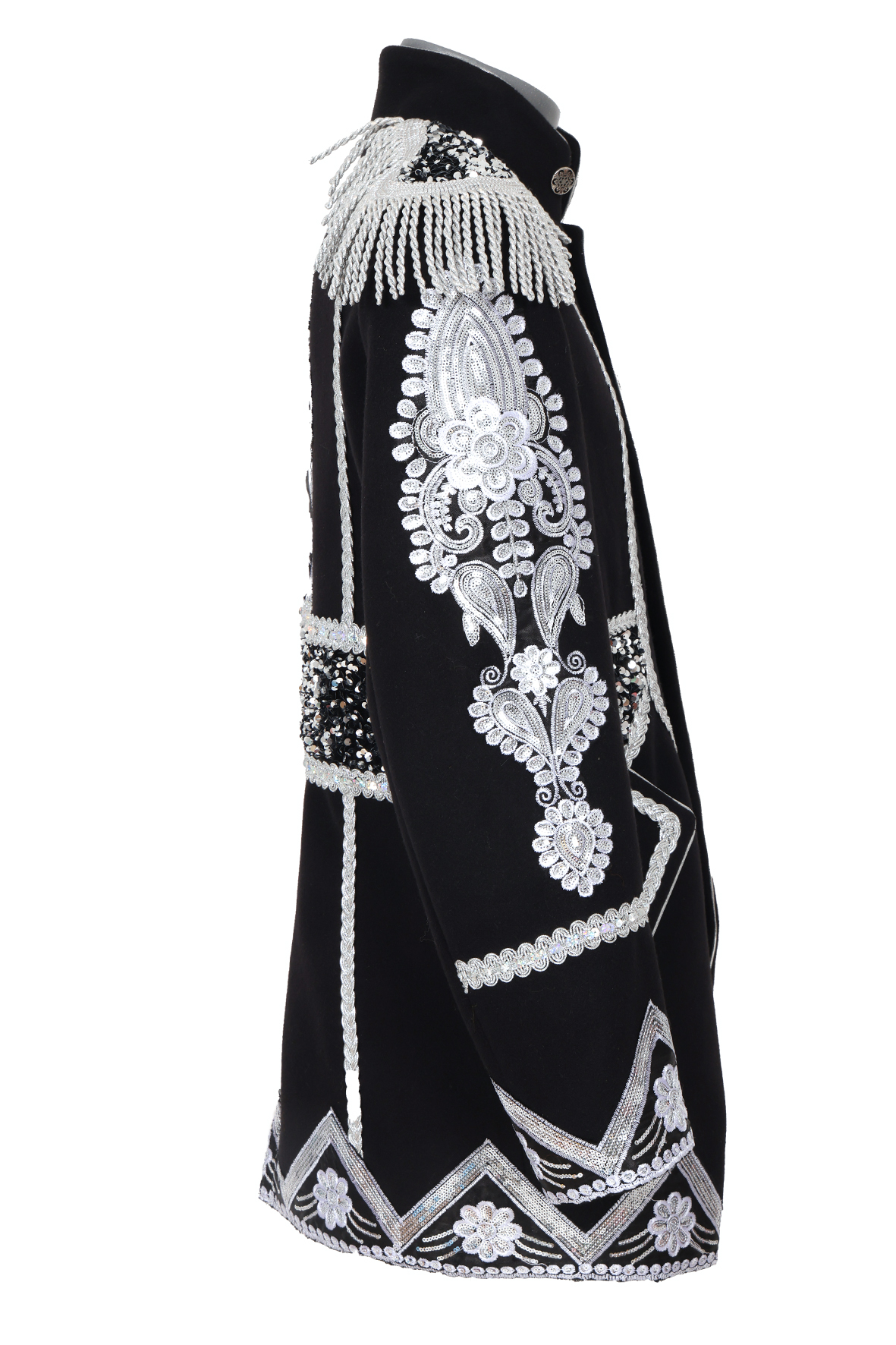 Carnavalsjas, Silver de luxe, man - Afbeelding 3