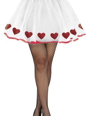 Tutu 40 cm met hartjes volwassenen