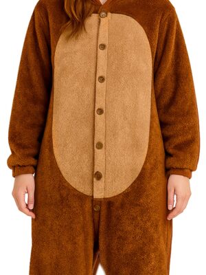 LULU MONSTER PYJAMA BROWN