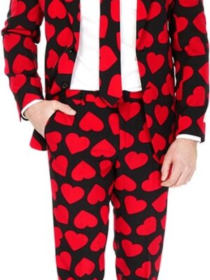 Kostuum Opposuits - King of Hearts met stropdas