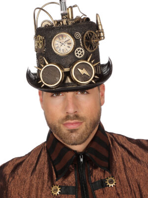 Hoed steampunk met licht