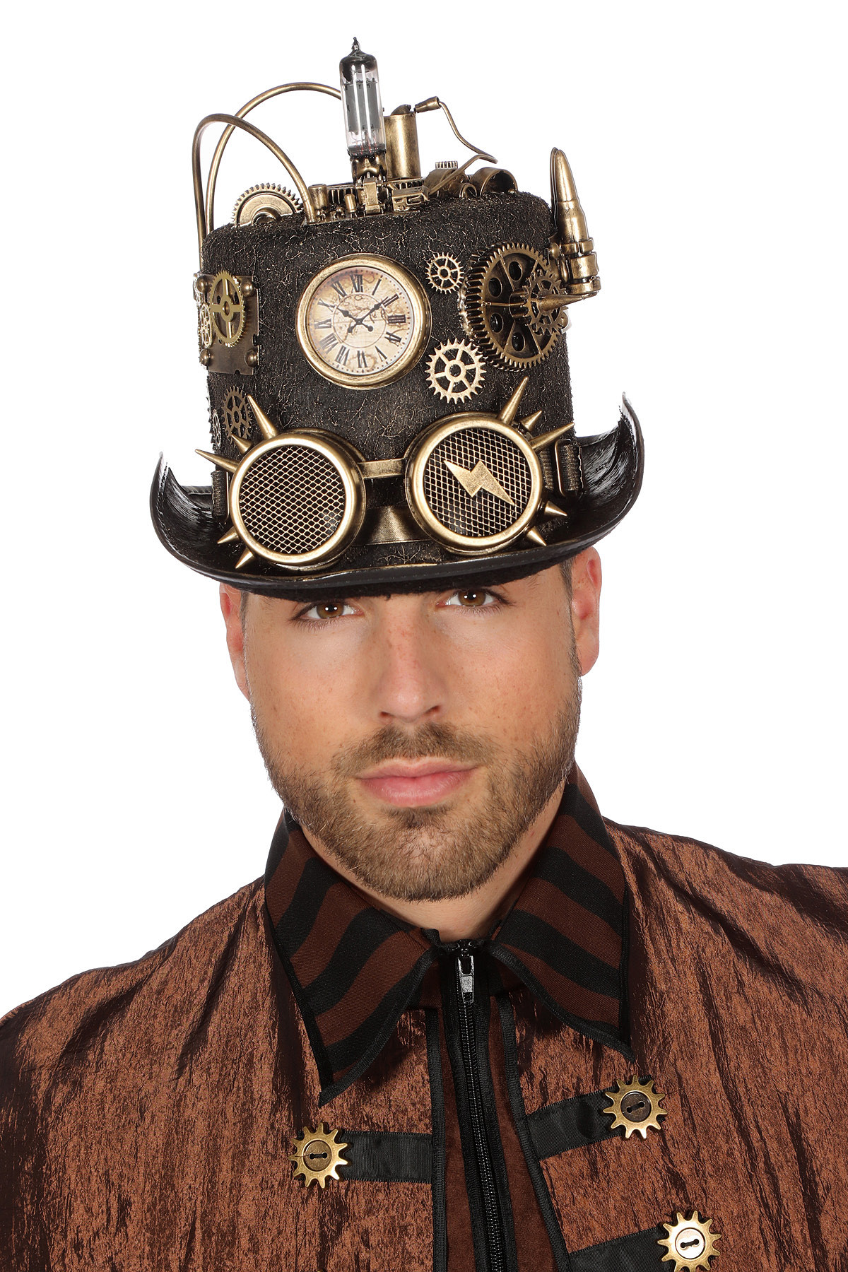 Hoed steampunk met licht