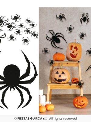 12 spinnen (silhouetten)