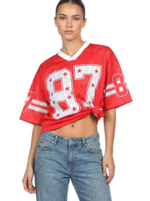 IJshockeyshirt (oversized) - kleur rood