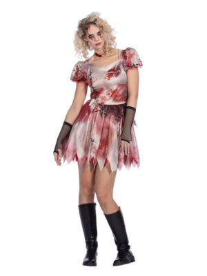 Halloween jurk kort met bloed
