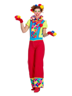 Clownskostuum dames