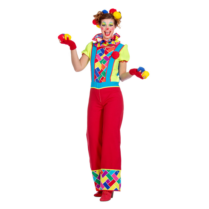 Clownskostuum dames